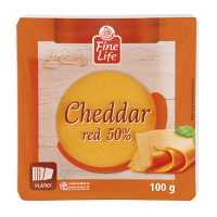 FL CHEDDAR RED 50% PL.100G