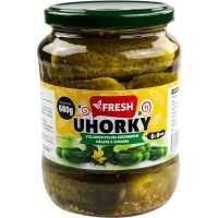 UHORKY STERILIZOVANÉ FRESH 6-9cm 680g